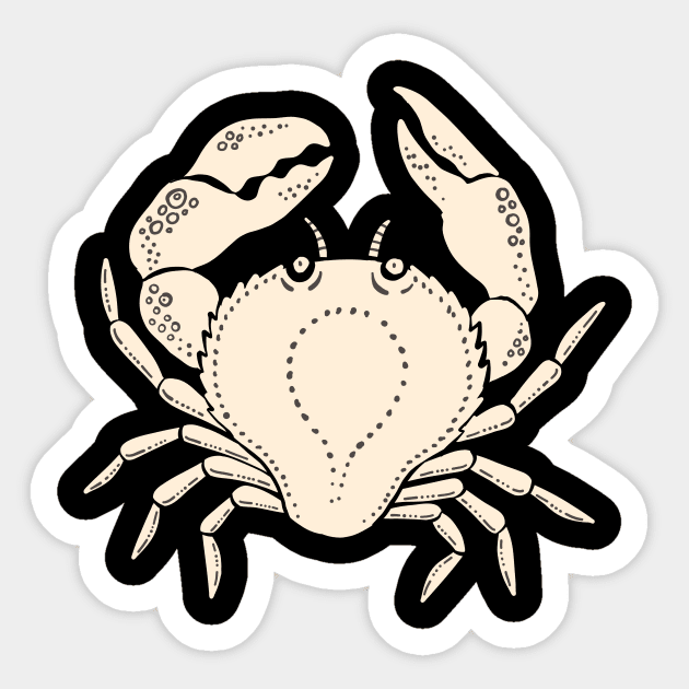 Crab Invasion Light Sticker by Rebelform